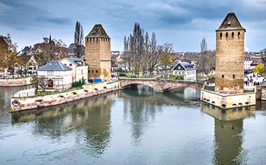Strasbourg in winter, France